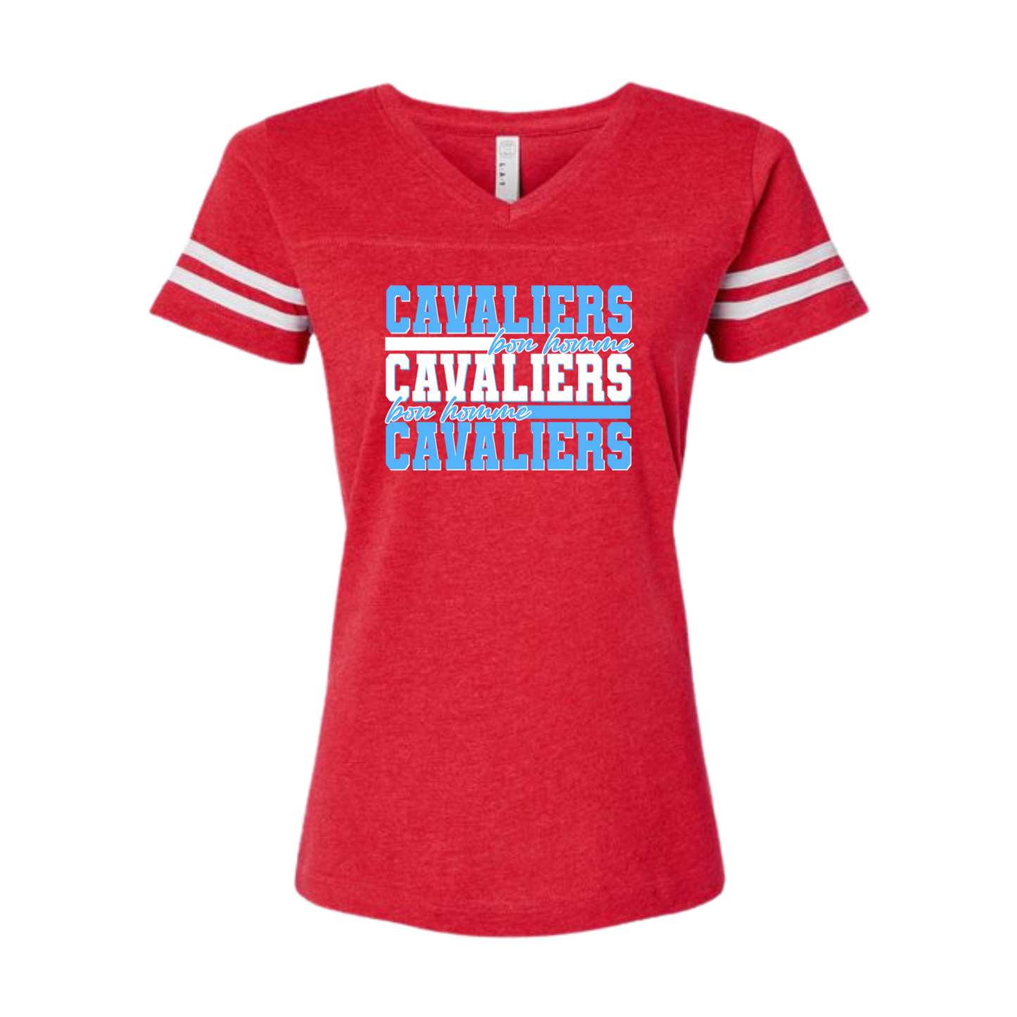 Women's Football Tee V-Neck