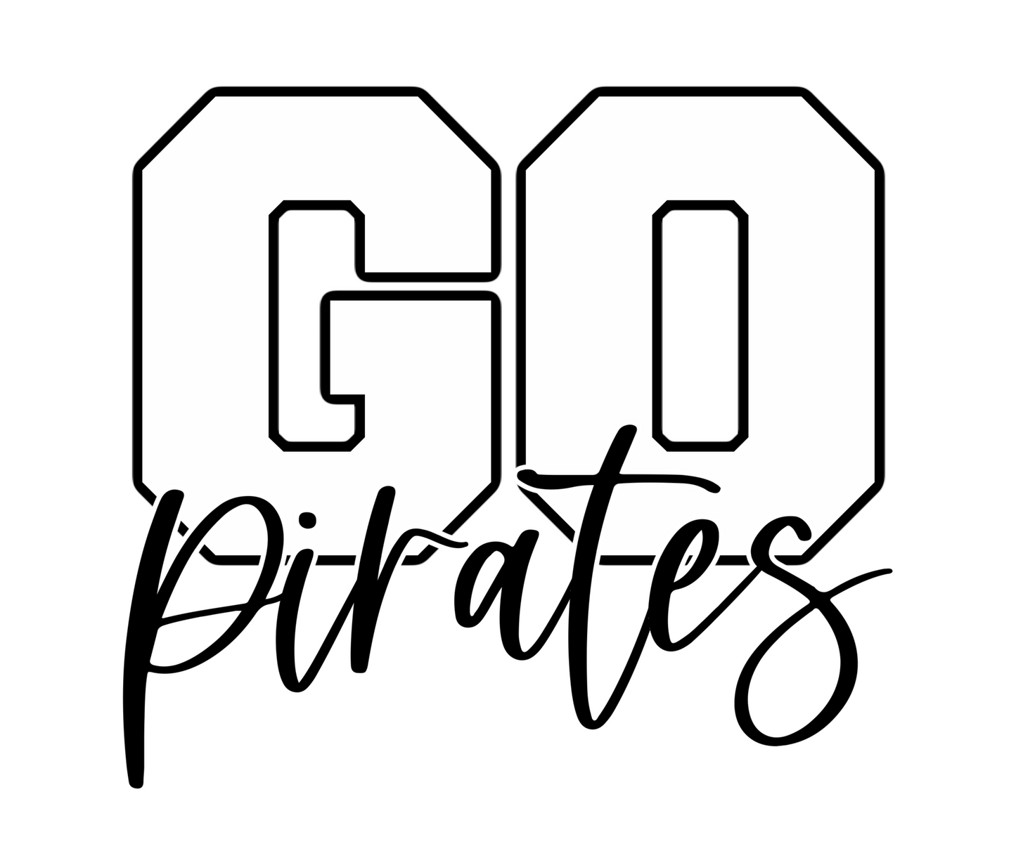 Go Pirates Adult Unisex Crewneck