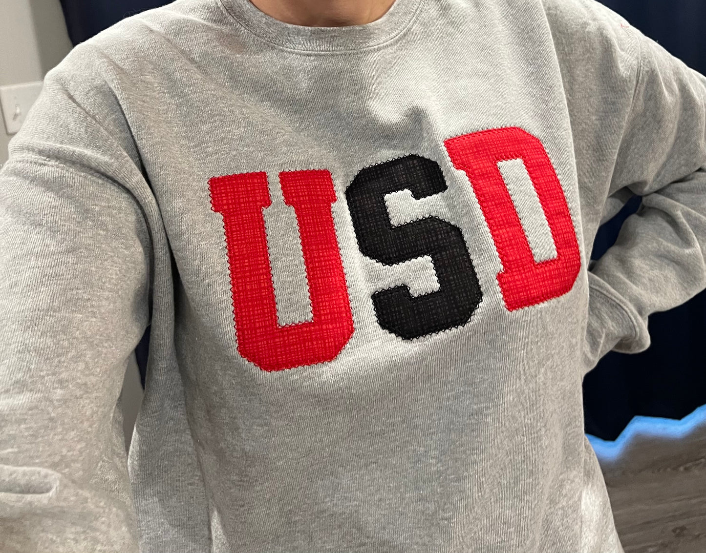 USD Embroidered Crewneck