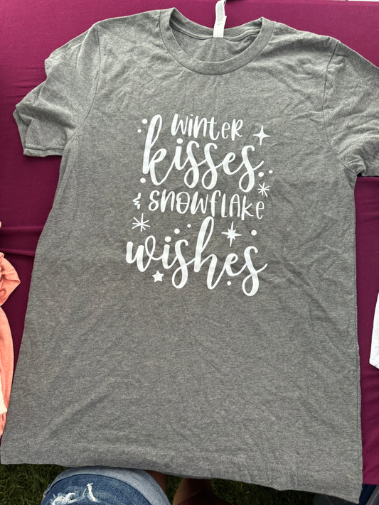 Winter Kisses Snowflake Wishes