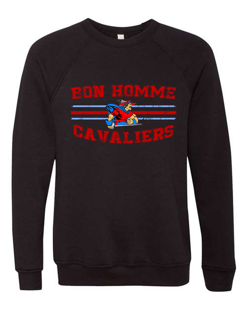 Adult Bon Homme Cavaliers Distressed Crewneck