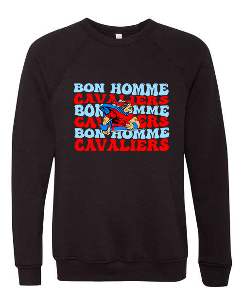 Youth Bon Homme Cavaliers Groovy Crewneck