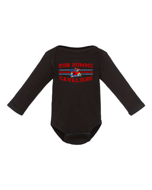 Infant Bon Homme Cavaliers Distressed Long Sleeve Bodysuit