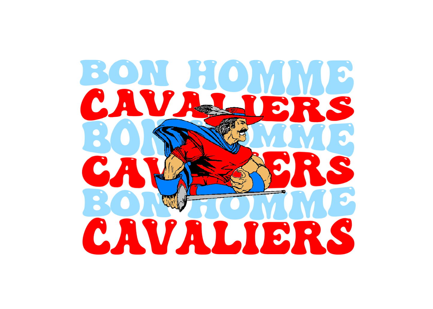 Adult Bon Homme Cavaliers Groovy Short Sleeve