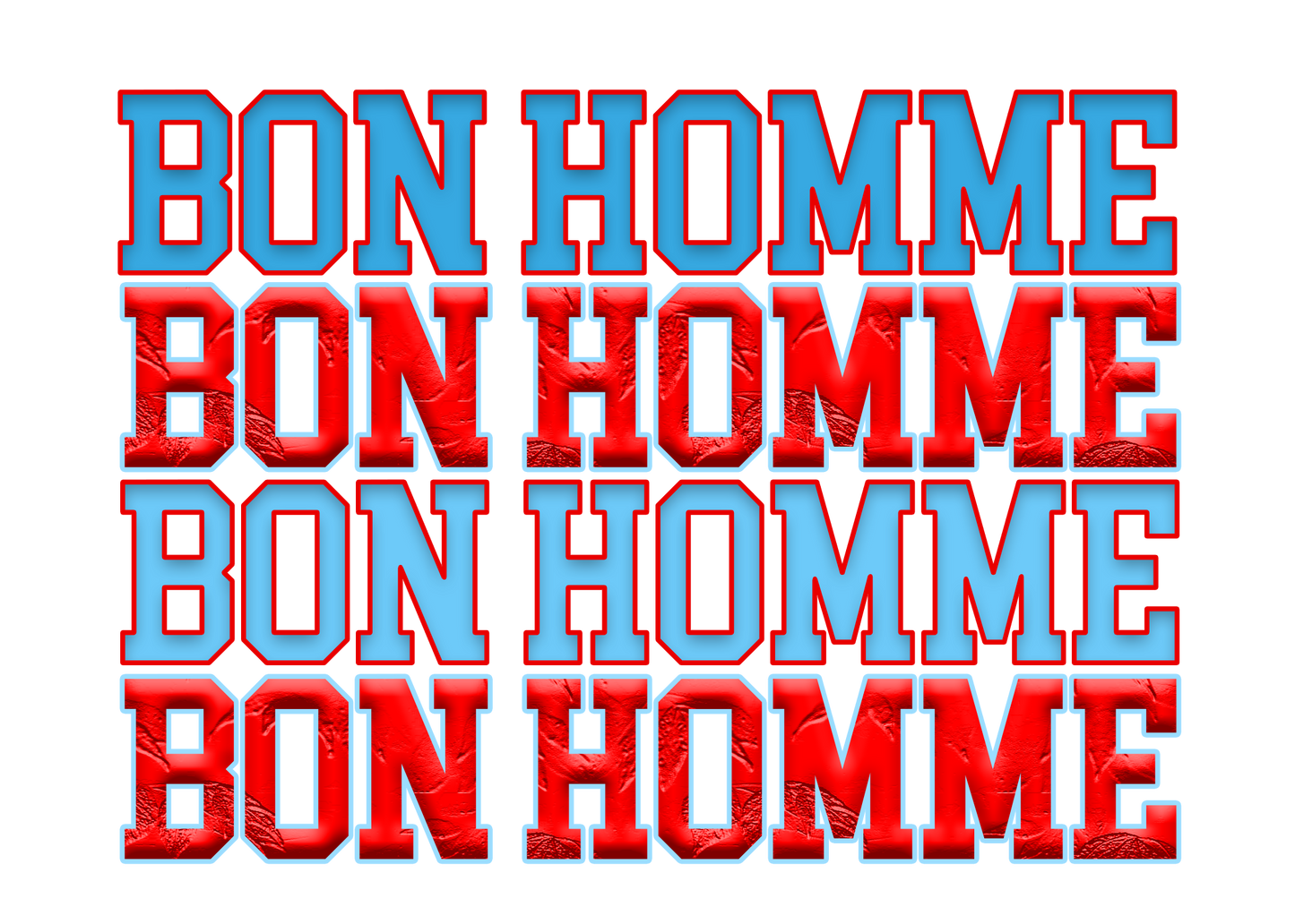 Youth Bon Homme Repeated Crewneck