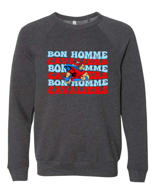 Youth Bon Homme Cavaliers Groovy Crewneck