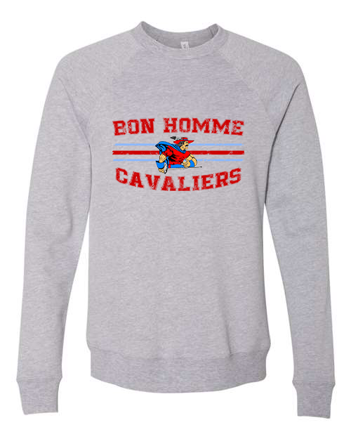 Adult Bon Homme Cavaliers Distressed Crewneck