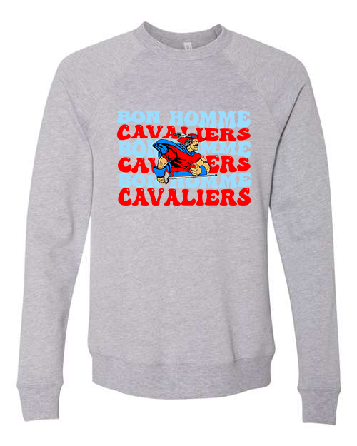 Youth Bon Homme Cavaliers Groovy Crewneck