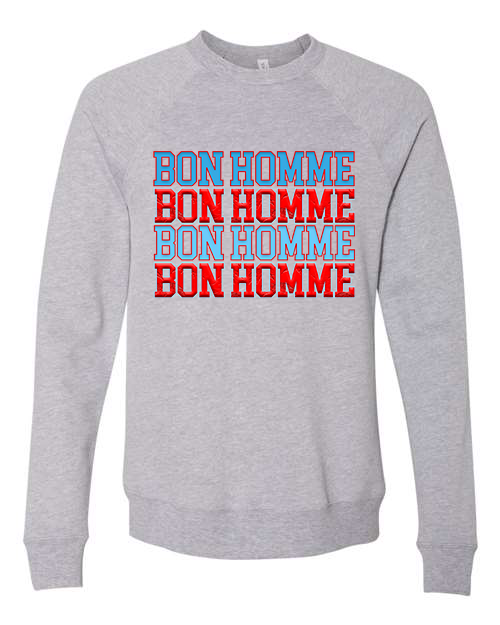 Adult Bon Homme Repeated Crewneck