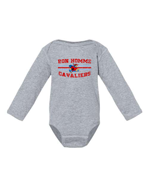 Infant Bon Homme Cavaliers Distressed Long Sleeve Bodysuit
