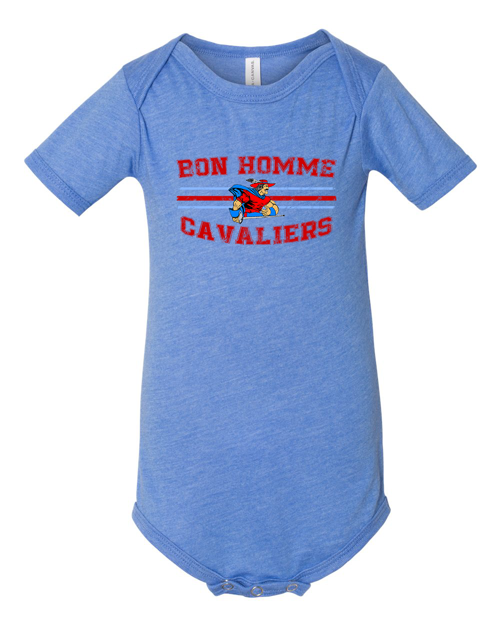 Infant Bon Homme Cavaliers Distressed Short Sleeve Bodysuit or T-Shirt