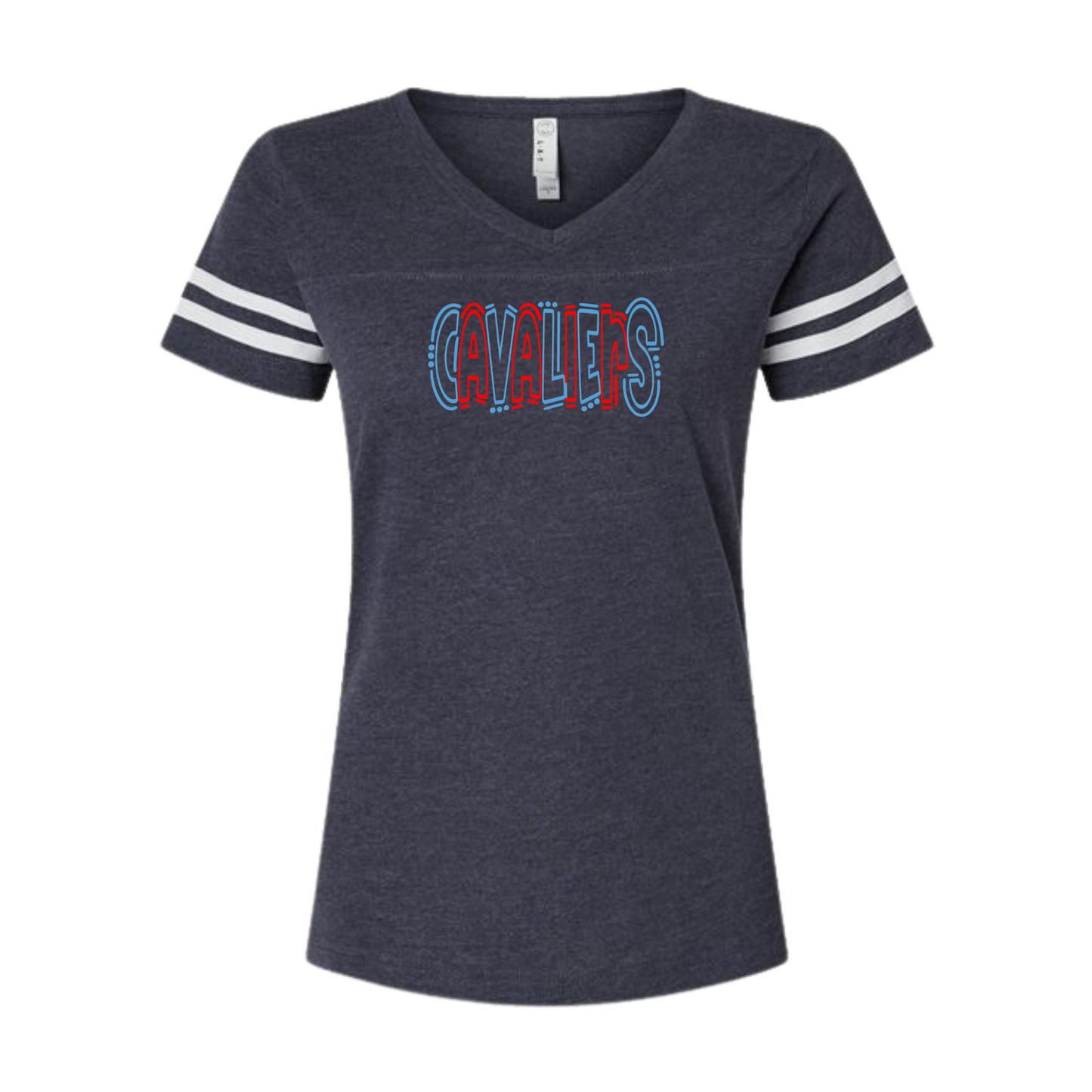 Women's Football Tee V-Neck