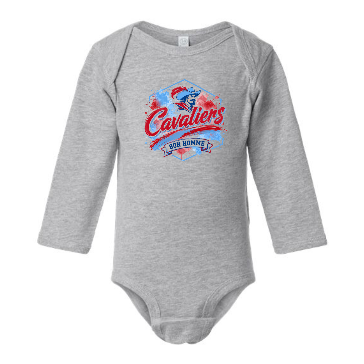 Cavaliers Paint Long Sleeve Bodysuit