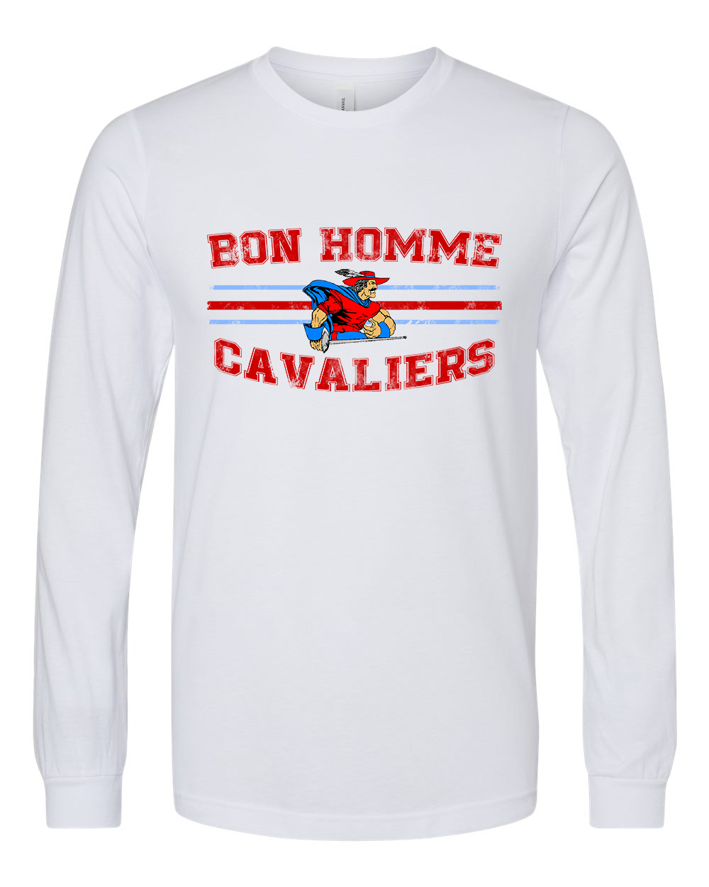 Youth Bon Homme Cavaliers Distressed Long Sleeve