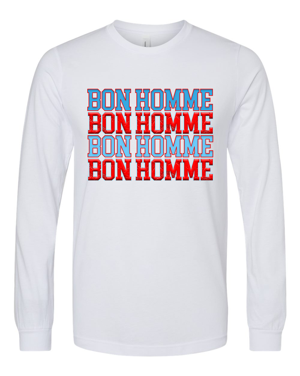 Adult Bon Homme Repeated Long Sleeve