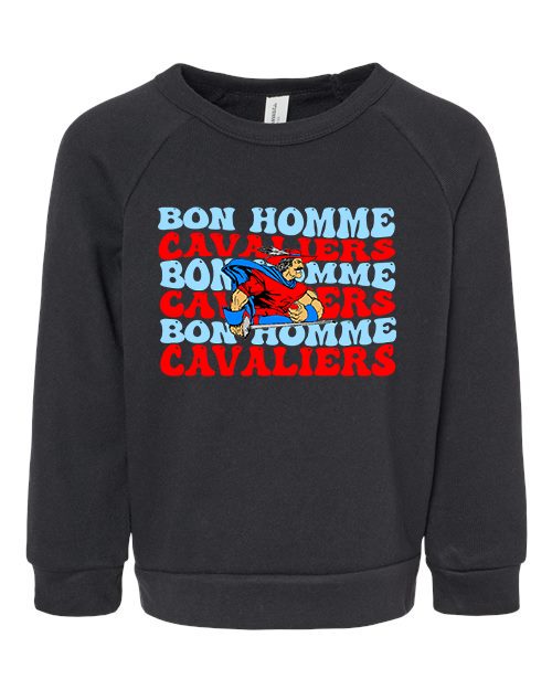 Toddler Bon Homme Cavaliers Groovy Crewneck