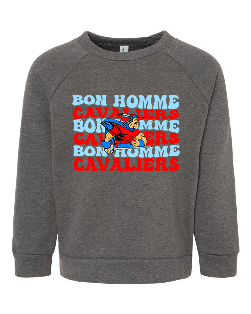 Toddler Bon Homme Cavaliers Groovy Crewneck
