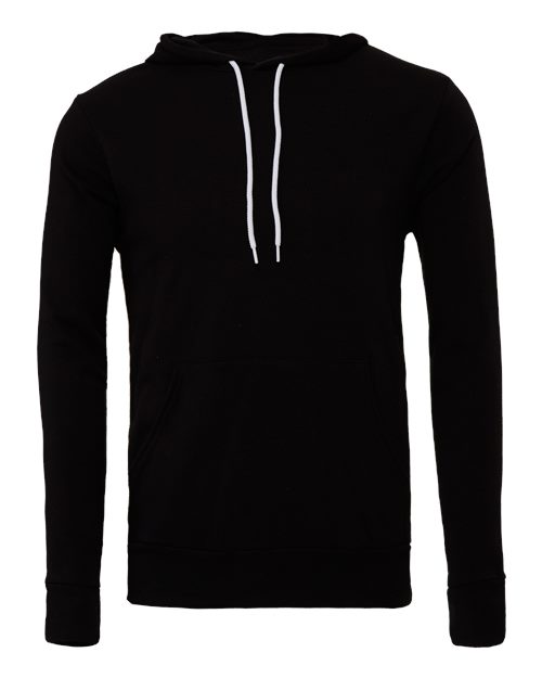 Adult Black Unisex Fleece Hoodie