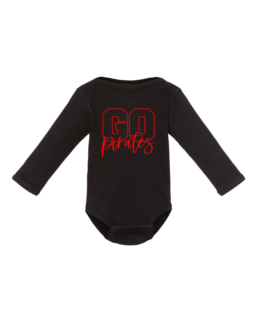 Go Pirates Infant Long Sleeve Bodysuit