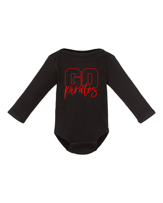Go Pirates Infant Long Sleeve Bodysuit