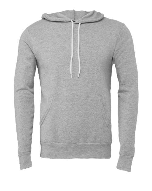 Adult Gray Unisex Fleece Hoodie