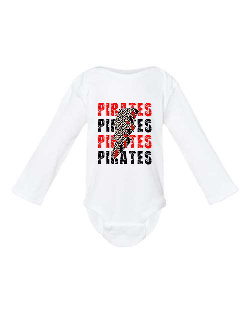 Pirate Lightning Infant Long Sleeve Bodysuit
