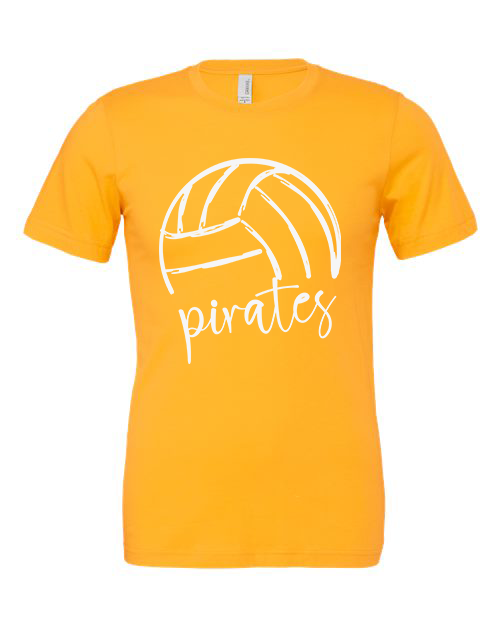 Pirate Half Volley Unisex Adult Short Sleeve T-Shirt