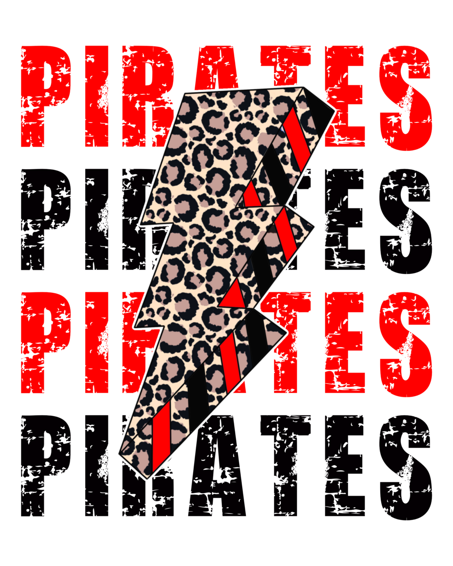 Pirate Lightning Unisex Adult Short Sleeve T-Shirt