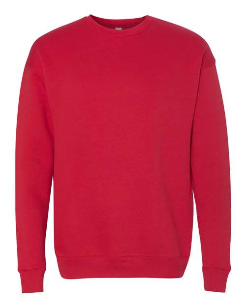 Adult Red Unisex Fleece Crewneck