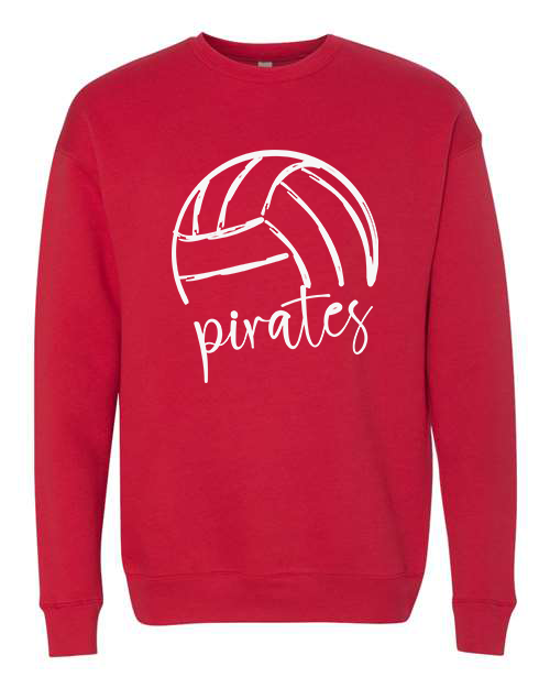 Pirate Half Volley Unisex Adult Crewneck