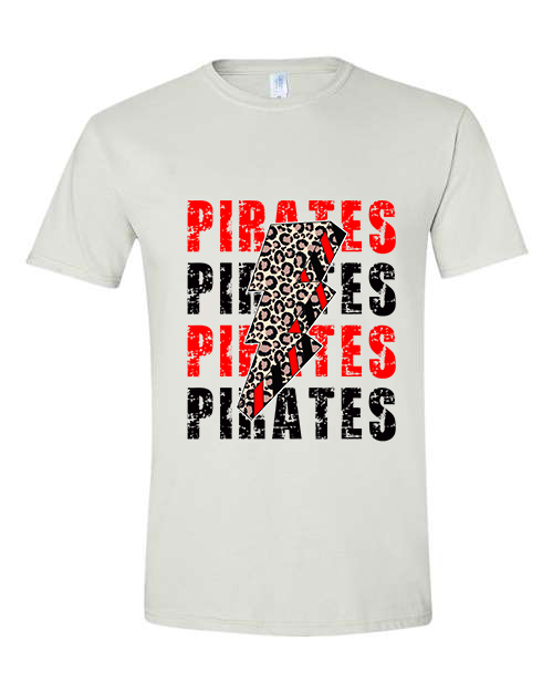 Adult Pirate Lightning Short Sleeve T-Shirt