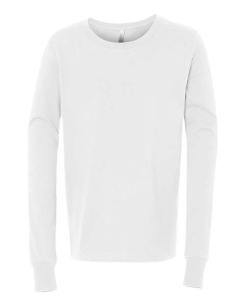 Youth White Long Sleeve T-Shirt