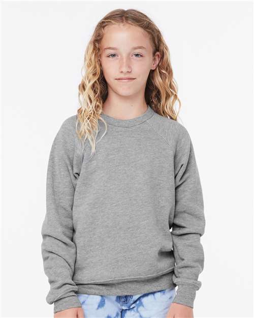 Youth Gray Fleece Crewneck
